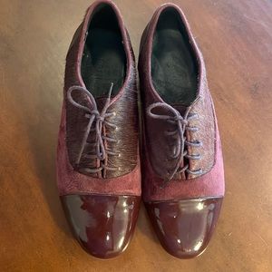Kenneth Cole, Size 7M, Plum, 100% Leather
